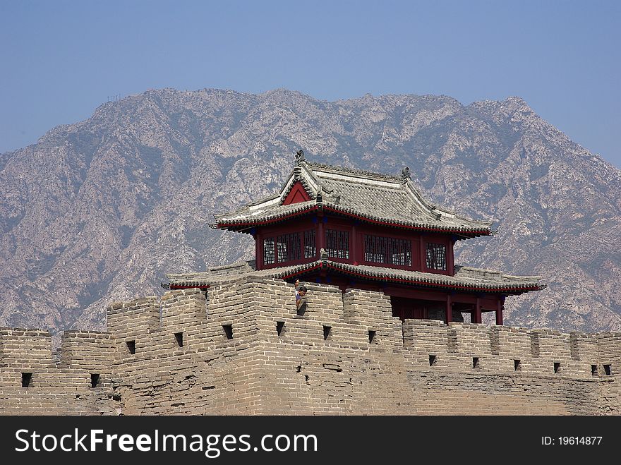 Ancient city with surrounded high wall