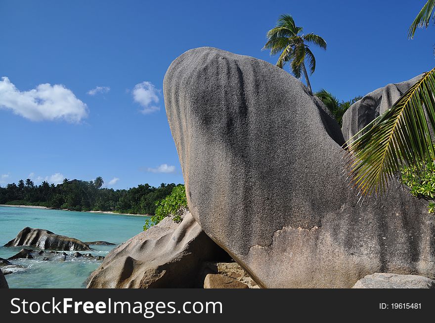 Typical Rock Formation at Anse Source d` Argent, La Digue, seychelles