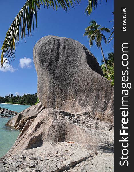 Typical Rock Formation at Anse Source d` Argent, La Digue, seychelles