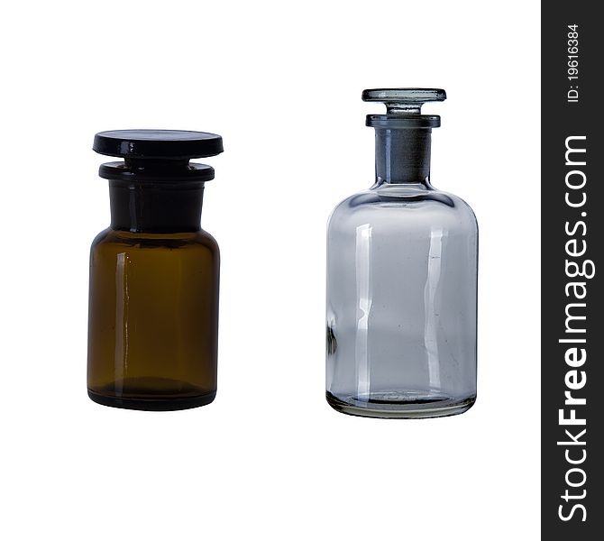 2 small containers used in chemical industry. 2 small containers used in chemical industry