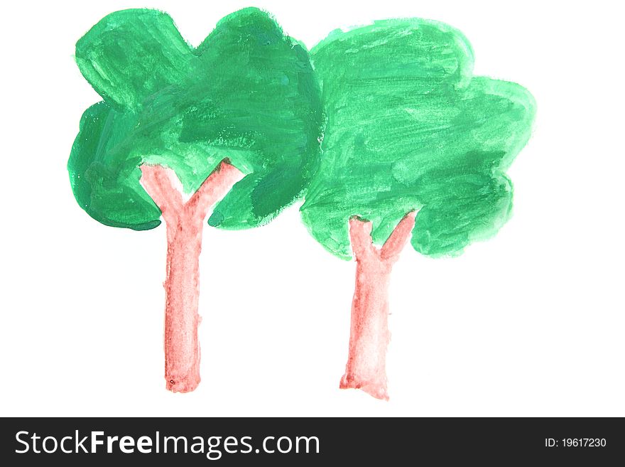 Tree in watercolour