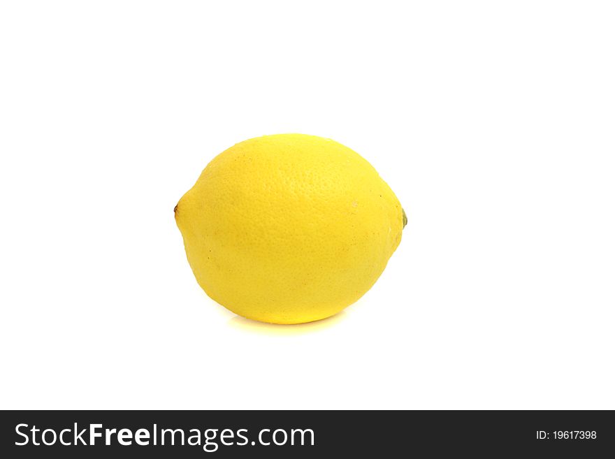 Lemon isolated in white background thank for your suppot