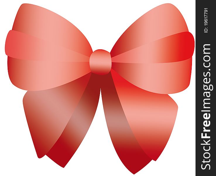 A beautiful red bow, which easily can be attached to the gift