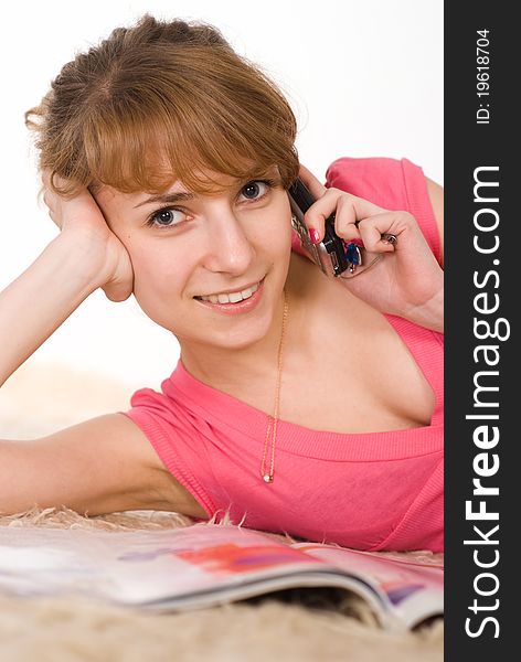 Girl with phone