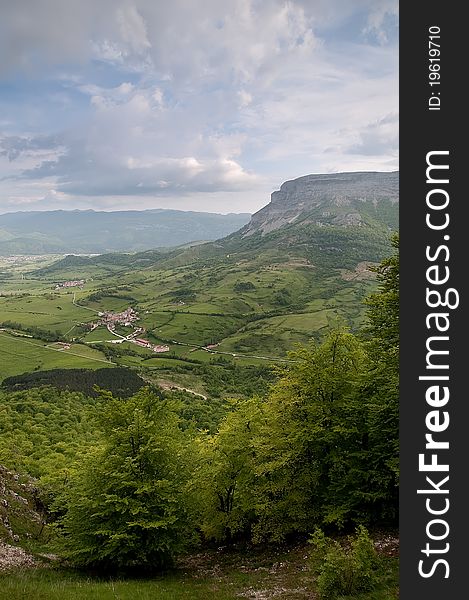 Little village in the nord of Spain. Little village in the nord of Spain