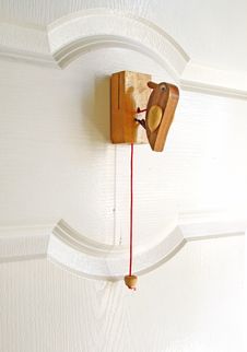 Wooden Bird Door Knocke Royalty Free Stock Photo Wooden Bird Door Knocke Royalty Free Stock Photo