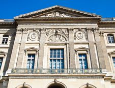 Back Side Of The Louvre Museum Paris, France Stock Photo Back Side Of The Louvre Museum Paris, France Stock Photo