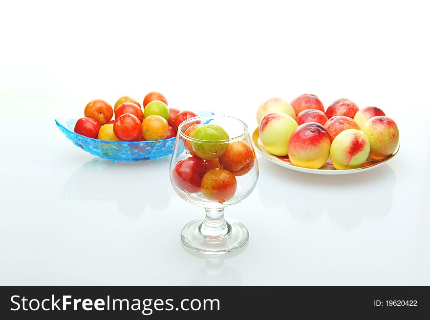 Nectarine and plum