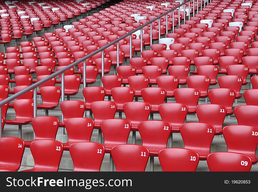 Chairs in Stadium ,China National Stadium ,Beijing. Chairs in Stadium ,China National Stadium ,Beijing