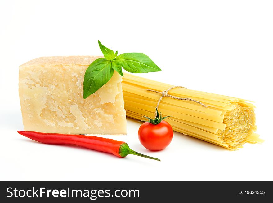 Close up of basic ingredients for italian pasta. Close up of basic ingredients for italian pasta