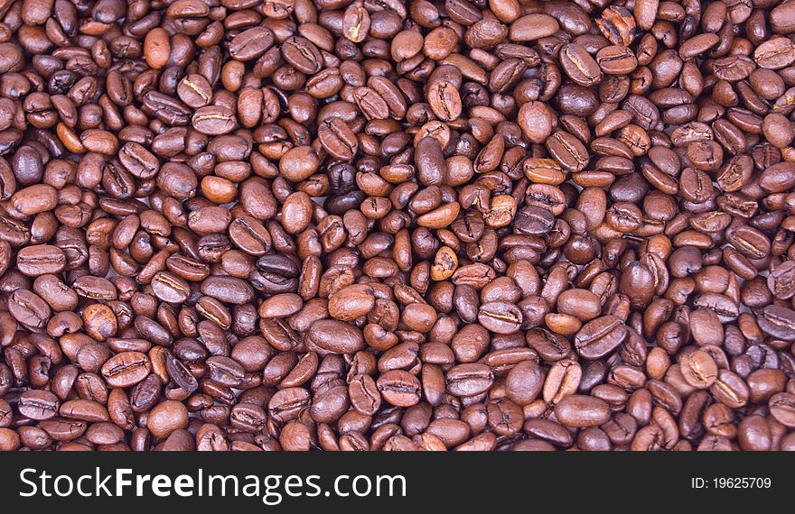 Coffee beans background or texture. Coffee beans background or texture