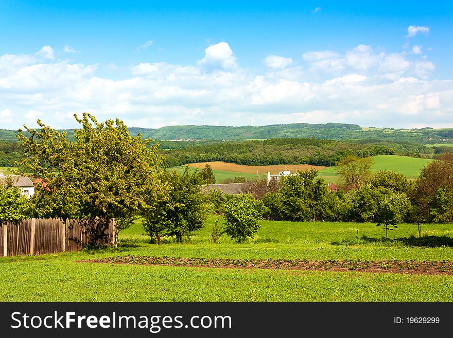 Landscape of countryside in Centrale Europe, Moravia. Landscape of countryside in Centrale Europe, Moravia