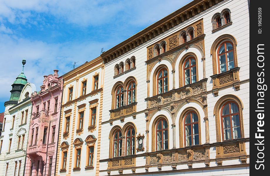 Facade Of Buildings In Czech Republic