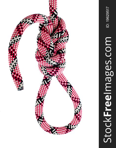 The figure-eight knot is a type of knot. It is very important in both sailing and rock climbing as a method of stopping ropes from running out of retaining devices