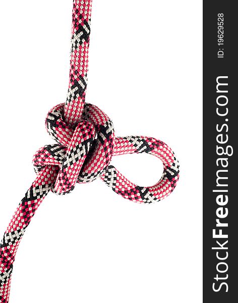 The butterfly loop is a knot, which is used to form a fixed loop in the middle of a rope