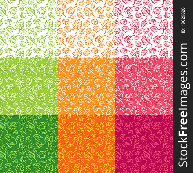 Seamless pattern from leaves of different colors. Seamless pattern from leaves of different colors