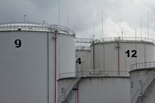 Oil Tanks Stock Photography Oil Tanks Stock Photography