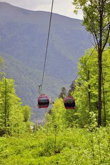 Low Cable Car Royalty Free Stock Photos Low Cable Car Royalty Free Stock Photos