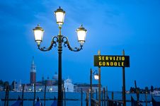 Sign For Gondola Dock In Venice, Italy Royalty Free Stock Photo Sign For Gondola Dock In Venice, Italy Royalty Free Stock Photo