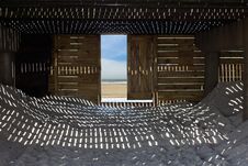 Under The Boardwalk Royalty Free Stock Images Under The Boardwalk Royalty Free Stock Images