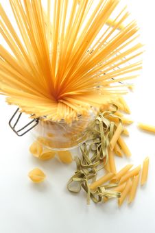Italian Pasta, Spaghetti, Tagliatelle And Penne Stock Photos Italian Pasta, Spaghetti, Tagliatelle And Penne Stock Photos