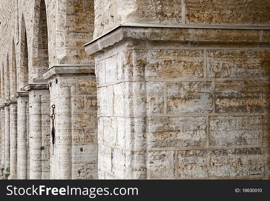 Pillars Of Old Building