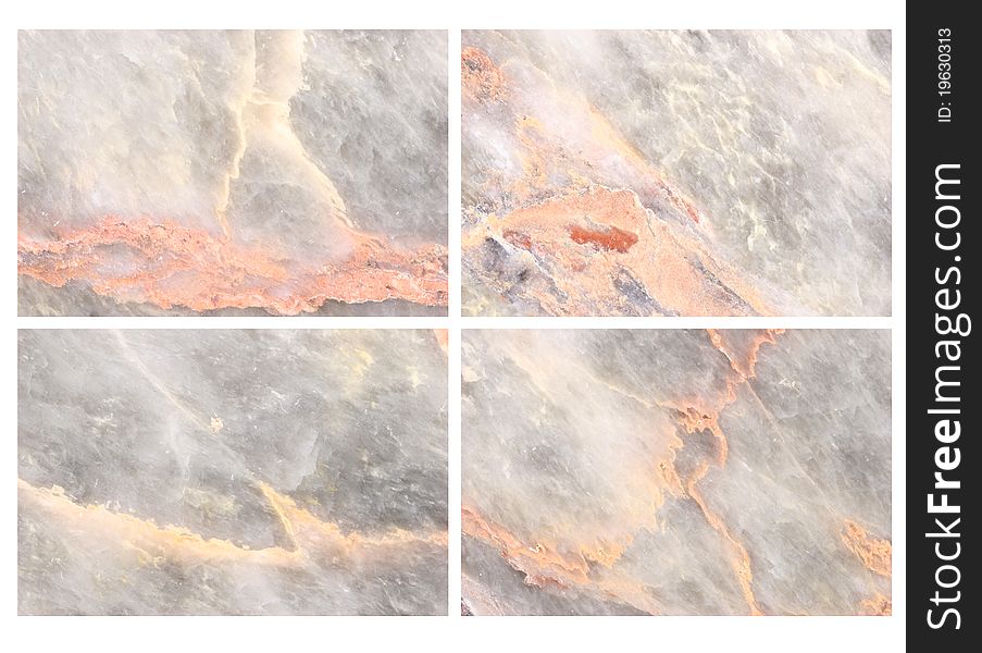 Set Of Marble Background.