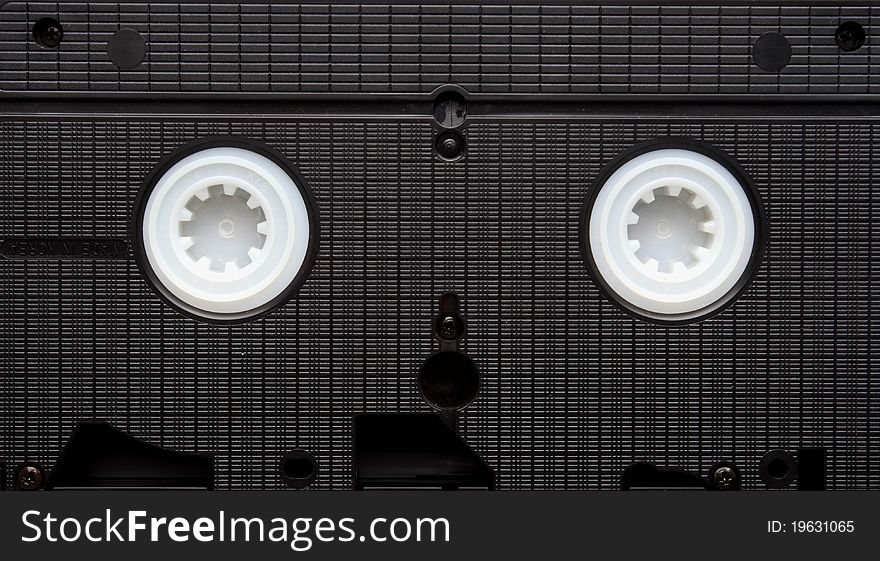 Old Video Cassette.  Obsolete Equipment. VHS