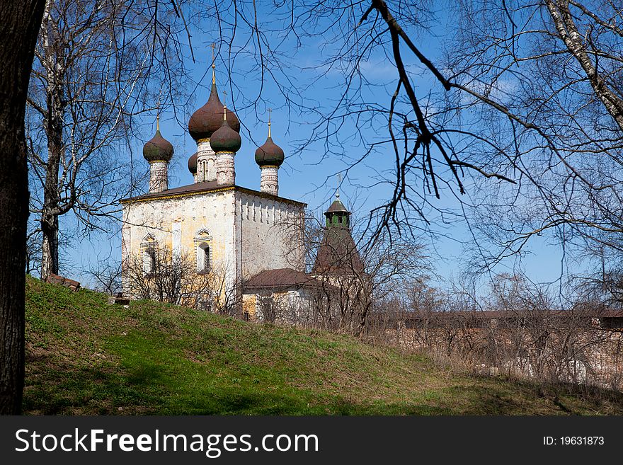 The territory St. Boris and Gleb Monastery near the Rostov