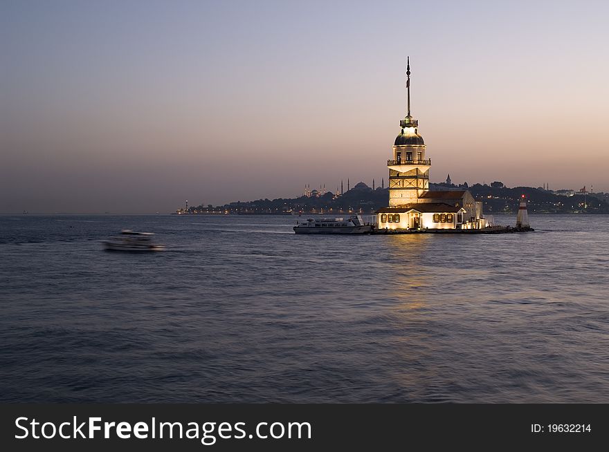 Maiden's Tower in Istanbul, Turkey