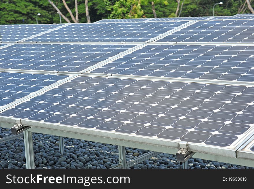 Outdoor Installation Of Solar Panels