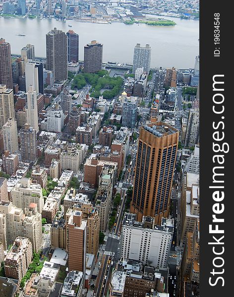 Midtown Manhattan Aerial View