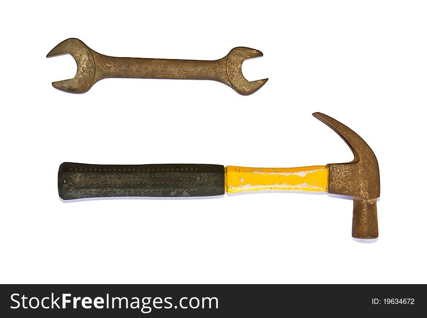 Hammer and  wrench