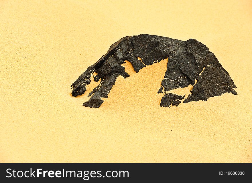 Stone  in the western desert in Egypt. Stone  in the western desert in Egypt