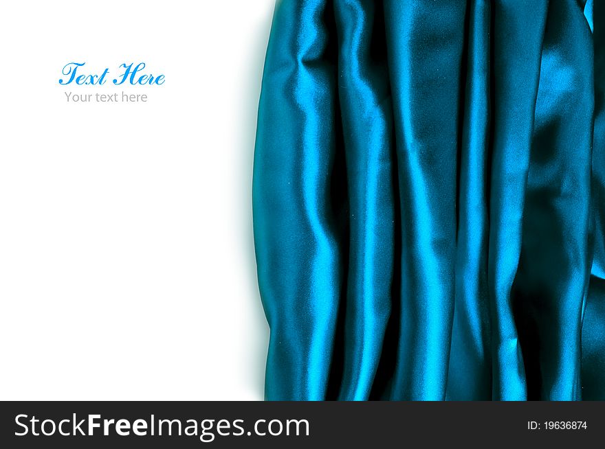 Smooth Blue Satin Background