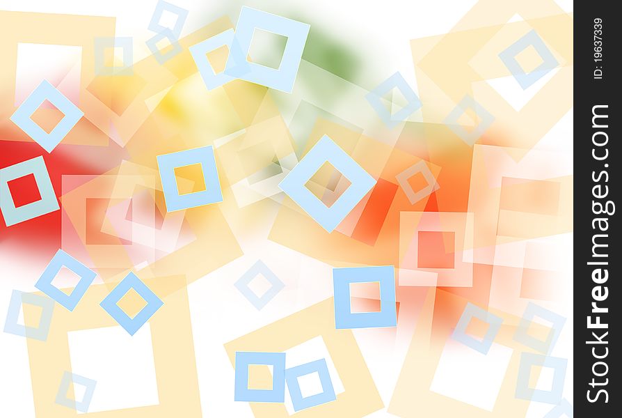 Abstract colorful square shape background