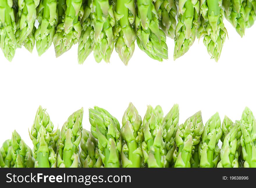 Asparagus isolated on white close up
