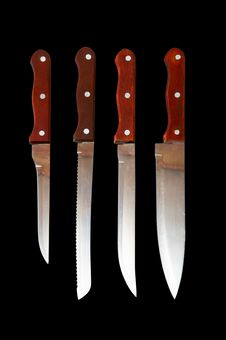 Kitchen Knives Royalty Free Stock Photos