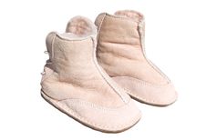 Baby Pink Pretty Boots Stock Photos