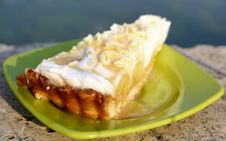 Tart With Bananas And Cream Royalty Free Stock Photos Tart With Bananas And Cream Royalty Free Stock Photos
