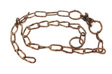 Very Old Rusty Chain Stock Image