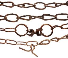 Very Old Rusty Chain Stock Photography Very Old Rusty Chain Stock Photography