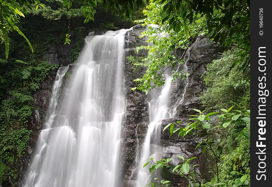Chunu (Virgin) Waterfalls in taiwan