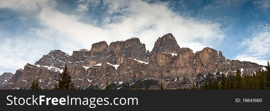 Castle Cliffs in Banff national park