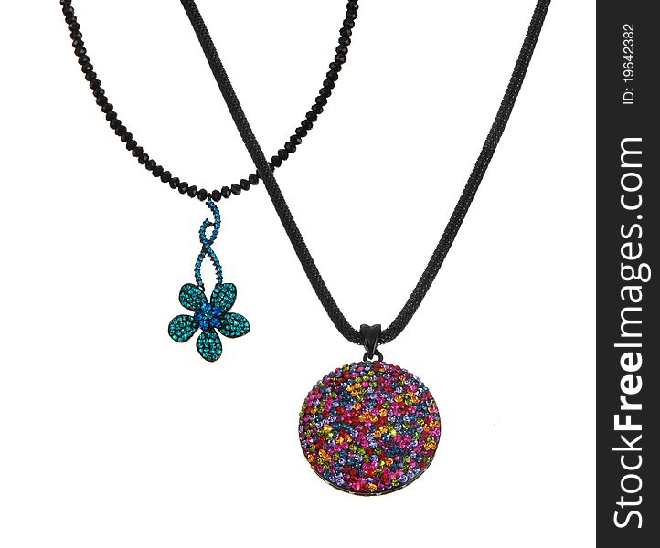 Two colorful pendants