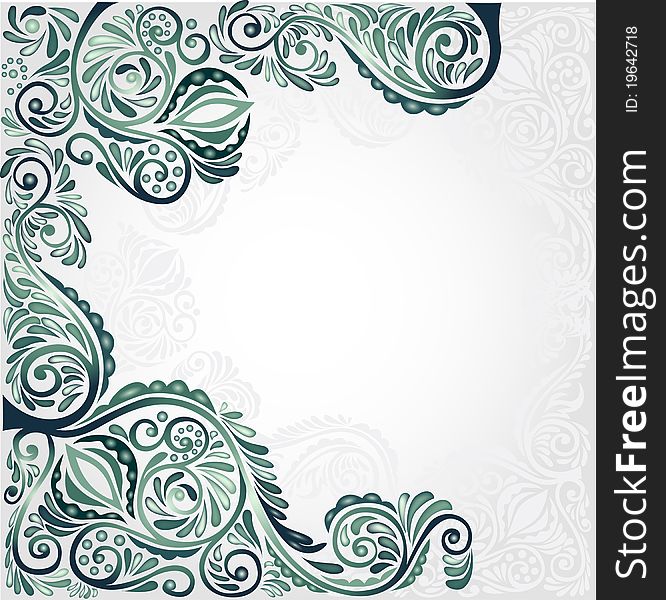 Style Banner Background Green