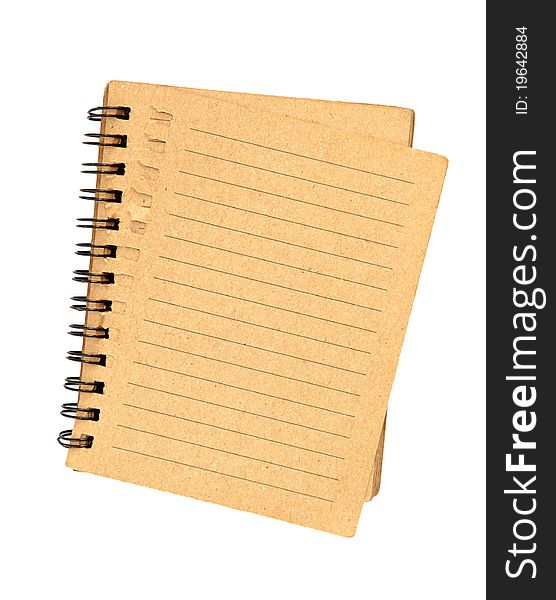 Brown Notebook With Line