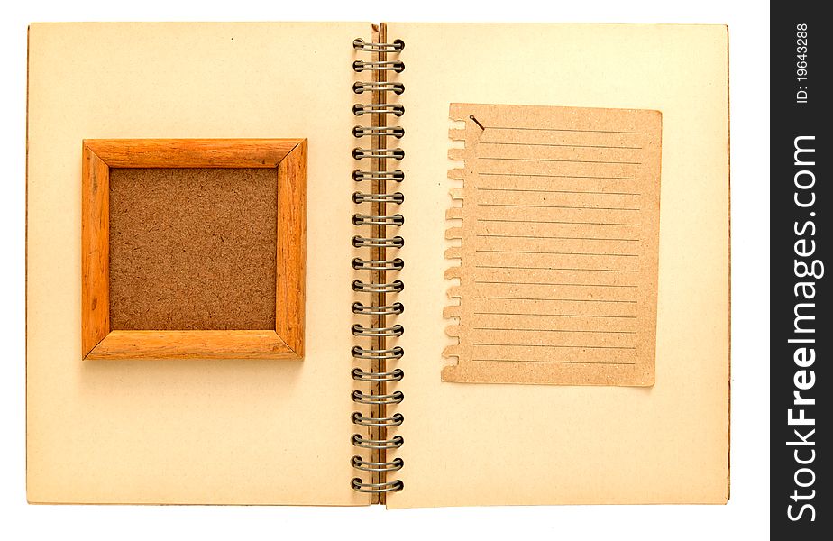 Wooden Frame  The Notebook Notepad