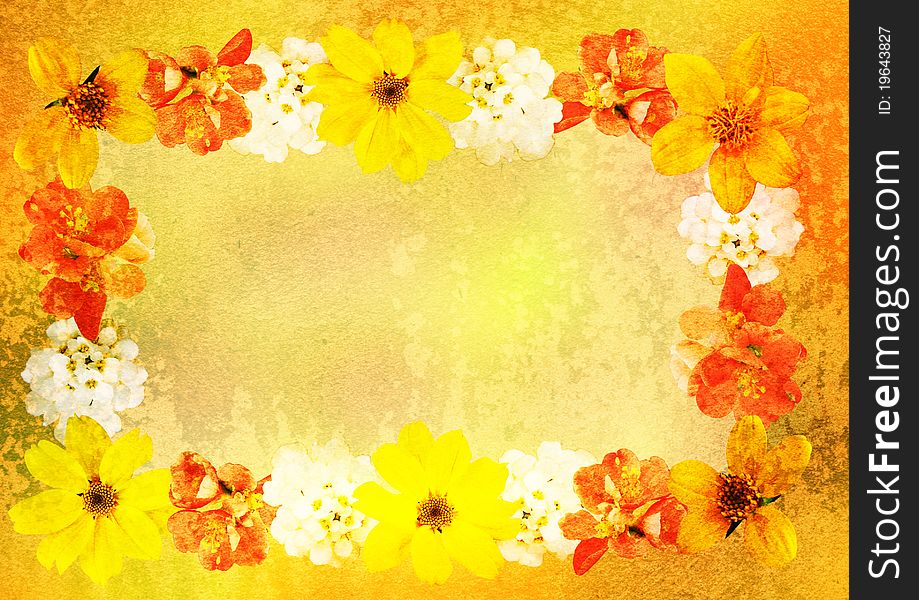 Stylized floral picture