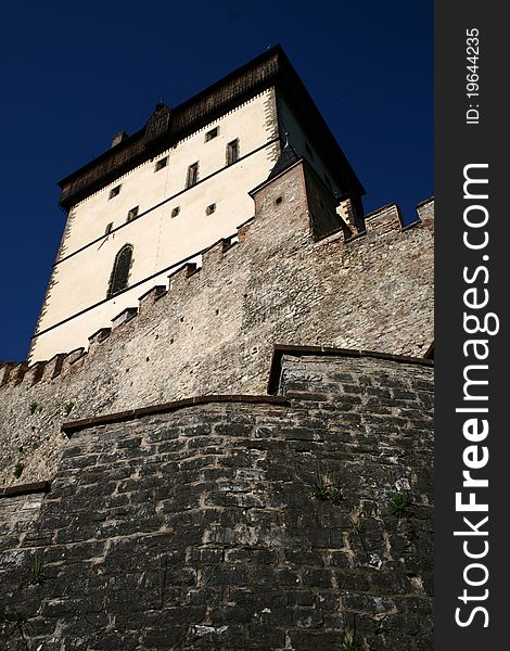 Karlstejn tower from bottom